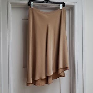 Club Monaco beige asymetrical skirt sz 6